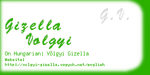 gizella volgyi business card